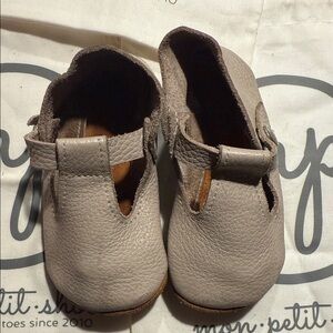Chic Gray Kids Moccasins